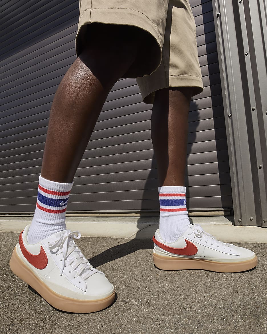 Nike blazer low white gum online